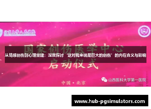 从情感创伤到心理重建：深度探讨‘这对我来说是巨大的创伤’的内在含义与影响